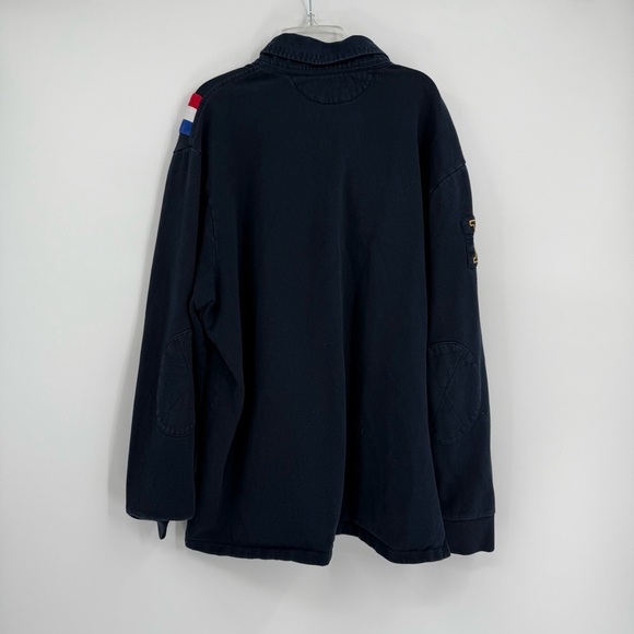 Duluth Trading Shirt Jacket Mens Size M Fleece Lined Blue Button Burly Shacket - Picture 5 of 15